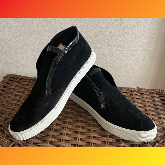 Vince Suede and patent leather Slip on kicks - Picture 1 of 6